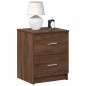 vidaXL Nachttische 2 Stk. mit 2 Schubladen Eichen-Optik 40x36x50 cm