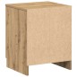 vidaXL Nachttisch mit 2 Schubladen Artisan-Eiche 40x36x50 cm