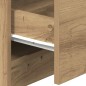 vidaXL Nachttisch mit 2 Schubladen Artisan-Eiche 40x36x50 cm