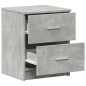 vidaXL Nachttisch mit 2 Schubladen Betongrau 40x36x50 cm