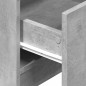 vidaXL Nachttisch mit 2 Schubladen Betongrau 40x36x50 cm