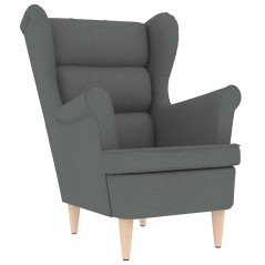 vidaXL Sessel Dunkelgrau 74x84x100 cm Stoff