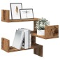 vidaXL Wand-Eckregale 2 Stk. Altholz-Optik 40x40x49,5 Holzwerkstoff vidaXL Wand-Eckregale 2 Stk. Altholz-Optik 40x40x49,5 Holzwerkstoff