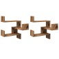 vidaXL Wand-Eckregale 2 Stk. Altholz-Optik 40x40x49,5 Holzwerkstoff vidaXL Wand-Eckregale 2 Stk. Altholz-Optik 40x40x49,5 Holzwerkstoff