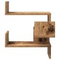 vidaXL Wand-Eckregale 2 Stk. Altholz-Optik 40x40x49,5 Holzwerkstoff vidaXL Wand-Eckregale 2 Stk. Altholz-Optik 40x40x49,5 Holzwerkstoff