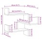 vidaXL Wand-Eckregale 2 Stk. Altholz-Optik 40x40x49,5 Holzwerkstoff vidaXL Wand-Eckregale 2 Stk. Altholz-Optik 40x40x49,5 Holzwerkstoff