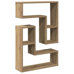 vidaXL Wandregale 2 Stk. Artisan-Eiche 50x15x50 Holzwerkstoff