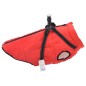 vidaXL Hundemantel mit Geschirr Wasserdicht Reflektierend Rot L44 vidaXL Hundemantel mit Geschirr Wasserdicht Reflektierend Rot L44