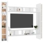 8-tlg. TV-Schrank-Set Weiß Holzwerkstoff 8-tlg. TV-Schrank-Set Weiß Holzwerkstoff