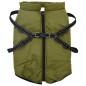 vidaXL Hundemantel Geschirr Wasserdicht Reflektierend Armeegrün L44 vidaXL Hundemantel Geschirr Wasserdicht Reflektierend Armeegrün L44