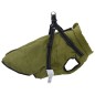 vidaXL Hundemantel Geschirr Wasserdicht Reflektierend Armeegrün L44 vidaXL Hundemantel Geschirr Wasserdicht Reflektierend Armeegrün L44