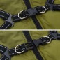 vidaXL Hundemantel Geschirr Wasserdicht Reflektierend Armeegrün L36 vidaXL Hundemantel Geschirr Wasserdicht Reflektierend Armeegrün L36