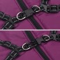 vidaXL Hundemantel mit Geschirr Wasserdicht Reflektierend Lila L44 vidaXL Hundemantel mit Geschirr Wasserdicht Reflektierend Lila L44