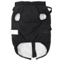vidaXL Hundemantel mit Geschirr Wasserdicht Reflektierend Schwarz L44 vidaXL Hundemantel mit Geschirr Wasserdicht Reflektierend Schwarz L44