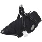 vidaXL Hundemantel mit Geschirr Wasserdicht Reflektierend Schwarz L36 vidaXL Hundemantel mit Geschirr Wasserdicht Reflektierend Schwarz L36