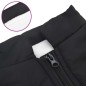 vidaXL Hundemantel mit Geschirr Wasserdicht Reflektierend Schwarz L36 vidaXL Hundemantel mit Geschirr Wasserdicht Reflektierend Schwarz L36