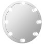 vidaXL Wandspiegel mit LED-Beleuchtung Rund Glas vidaXL Wandspiegel mit LED-Beleuchtung Rund Glas