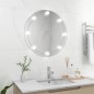 vidaXL Wandspiegel mit LED-Beleuchtung Rund Glas vidaXL Wandspiegel mit LED-Beleuchtung Rund Glas