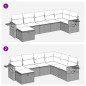 vidaXL 7-tlg. Garten-Sofagarnitur mit Kissen Beige Poly Rattan vidaXL 7-tlg. Garten-Sofagarnitur mit Kissen Beige Poly Rattan