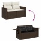 vidaXL 8-tlg. Garten-Sofagarnitur mit Kissen Braun Poly Rattan vidaXL 8-tlg. Garten-Sofagarnitur mit Kissen Braun Poly Rattan