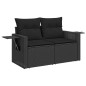 vidaXL 8-tlg. Garten-Sofagarnitur mit Kissen Schwarz Poly Rattan vidaXL 8-tlg. Garten-Sofagarnitur mit Kissen Schwarz Poly Rattan
