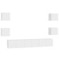 vidaXL 7-tlg. TV-Schrank-Set Weiß Holzwerkstoff vidaXL 7-tlg. TV-Schrank-Set Weiß Holzwerkstoff