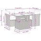 vidaXL 5-tlg. Garten-Sofagarnitur mit Kissen Grau Poly Rattan vidaXL 5-tlg. Garten-Sofagarnitur mit Kissen Grau Poly Rattan