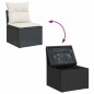 vidaXL 10-tlg. Garten-Sofagarnitur mit Kissen Schwarz Poly Rattan vidaXL 10-tlg. Garten-Sofagarnitur mit Kissen Schwarz Poly Rattan