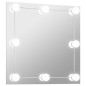 Wandspiegel mit LED-Beleuchtung Quadratisch Glas Wandspiegel mit LED-Beleuchtung Quadratisch Glas