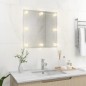 Wandspiegel mit LED-Beleuchtung Quadratisch Glas Wandspiegel mit LED-Beleuchtung Quadratisch Glas