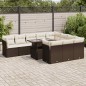 vidaXL 11-tlg. Garten-Sofagarnitur mit Kissen Braun Poly Rattan vidaXL 11-tlg. Garten-Sofagarnitur mit Kissen Braun Poly Rattan