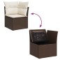 vidaXL 11-tlg. Garten-Sofagarnitur mit Kissen Braun Poly Rattan vidaXL 11-tlg. Garten-Sofagarnitur mit Kissen Braun Poly Rattan