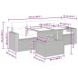 vidaXL 5-tlg. Garten-Sofagarnitur mit Kissen Schwarz Poly Rattan vidaXL 5-tlg. Garten-Sofagarnitur mit Kissen Schwarz Poly Rattan