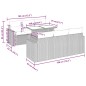 vidaXL 7-tlg. Garten-Sofagarnitur mit Kissen Beige Poly Rattan vidaXL 7-tlg. Garten-Sofagarnitur mit Kissen Beige Poly Rattan