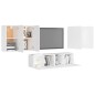 6-tlg. TV-Schrank-Set Weiß Holzwerkstoff 6-tlg. TV-Schrank-Set Weiß Holzwerkstoff