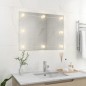 Wandspiegel ohne Rahmen mit LED-Beleuchtung Rechteckig Glas Wandspiegel ohne Rahmen mit LED-Beleuchtung Rechteckig Glas