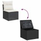 vidaXL 9-tlg. Garten-Sofagarnitur mit Kissen Schwarz Poly Rattan vidaXL 9-tlg. Garten-Sofagarnitur mit Kissen Schwarz Poly Rattan