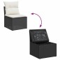 vidaXL 7-tlg. Garten-Sofagarnitur mit Kissen Schwarz Poly Rattan vidaXL 7-tlg. Garten-Sofagarnitur mit Kissen Schwarz Poly Rattan