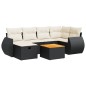 vidaXL 7-tlg. Garten-Sofagarnitur mit Kissen Schwarz Poly Rattan vidaXL 7-tlg. Garten-Sofagarnitur mit Kissen Schwarz Poly Rattan