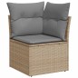 vidaXL 7-tlg. Garten-Sofagarnitur mit Kissen Beige Poly Rattan vidaXL 7-tlg. Garten-Sofagarnitur mit Kissen Beige Poly Rattan