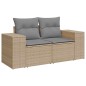 vidaXL 7-tlg. Garten-Sofagarnitur mit Kissen Beige Poly Rattan vidaXL 7-tlg. Garten-Sofagarnitur mit Kissen Beige Poly Rattan