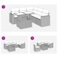 vidaXL 6-tlg. Garten-Sofagarnitur mit Kissen Beige Poly Rattan vidaXL 6-tlg. Garten-Sofagarnitur mit Kissen Beige Poly Rattan