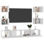 6-tlg. TV-Schrank-Set Weiß Holzwerkstoff 6-tlg. TV-Schrank-Set Weiß Holzwerkstoff