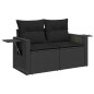 vidaXL 9-tlg. Garten-Sofagarnitur mit Kissen Schwarz Poly Rattan vidaXL 9-tlg. Garten-Sofagarnitur mit Kissen Schwarz Poly Rattan