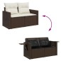 vidaXL 8-tlg. Garten-Sofagarnitur mit Kissen Braun Poly Rattan vidaXL 8-tlg. Garten-Sofagarnitur mit Kissen Braun Poly Rattan