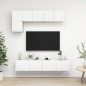 5-tlg. TV-Schrank-Set Weiß Holzwerkstoff 5-tlg. TV-Schrank-Set Weiß Holzwerkstoff