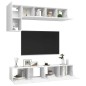 5-tlg. TV-Schrank-Set Weiß Holzwerkstoff 5-tlg. TV-Schrank-Set Weiß Holzwerkstoff