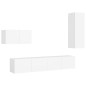 4-tlg. TV-Schrank-Set Weiß Holzwerkstoff 4-tlg. TV-Schrank-Set Weiß Holzwerkstoff