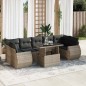 vidaXL 8-tlg. Garten-Sofagarnitur mit Kissen Grau Poly Rattan vidaXL 8-tlg. Garten-Sofagarnitur mit Kissen Grau Poly Rattan