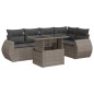 vidaXL 6-tlg. Garten-Sofagarnitur mit Kissen Grau Poly Rattan vidaXL 6-tlg. Garten-Sofagarnitur mit Kissen Grau Poly Rattan